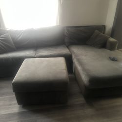 Large Grey Family Couch