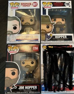 Stranger Things Hopper Funko Pop bundle all unopened boxes