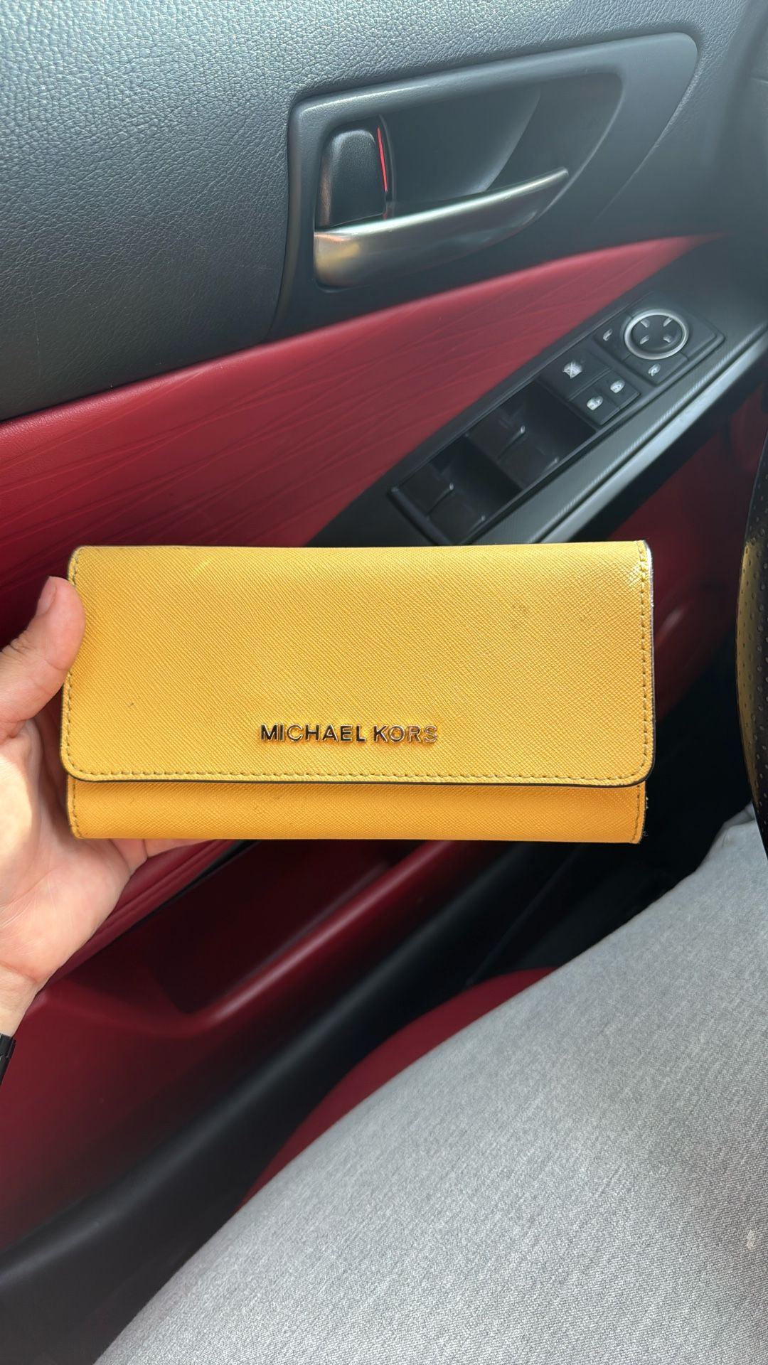Yellow Michael Kors Wallet