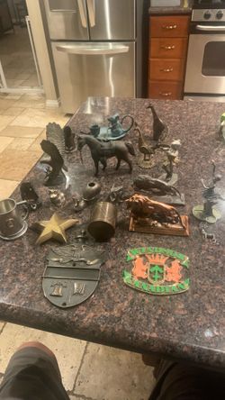 Vintage collection of brass/copper / pewter $10 item or everything for $60