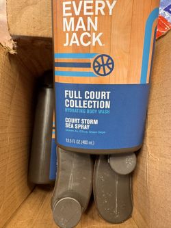 6 bottles of Every man jack body wash