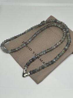 David Yurman Labradorite Spiritual Beads Necklace 26”