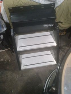 Solid Step 2-Step Vehicle Entry Step Stool