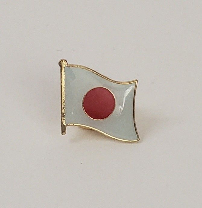 Japanese Flag Lapel Pin Brooch