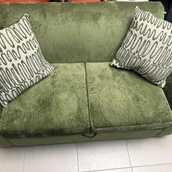Love Seat and Oversized Ottoman