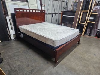 Queen bed and mattress