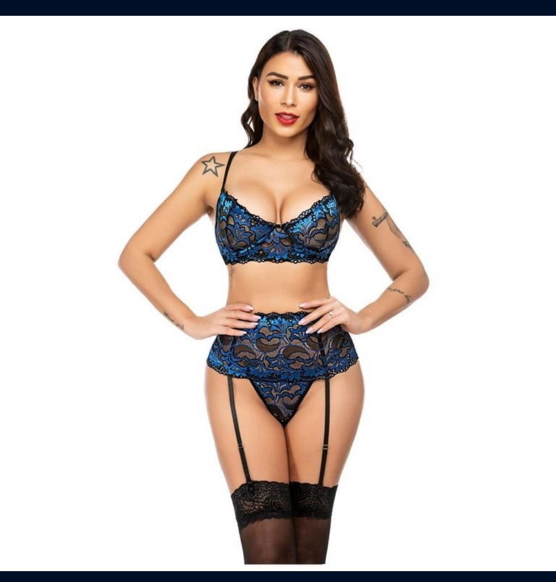 High Waisted Underwire With Garter Belt