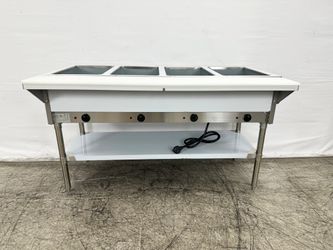NSF 4 Plate Warmer And Dry Steam Table Bain Marie