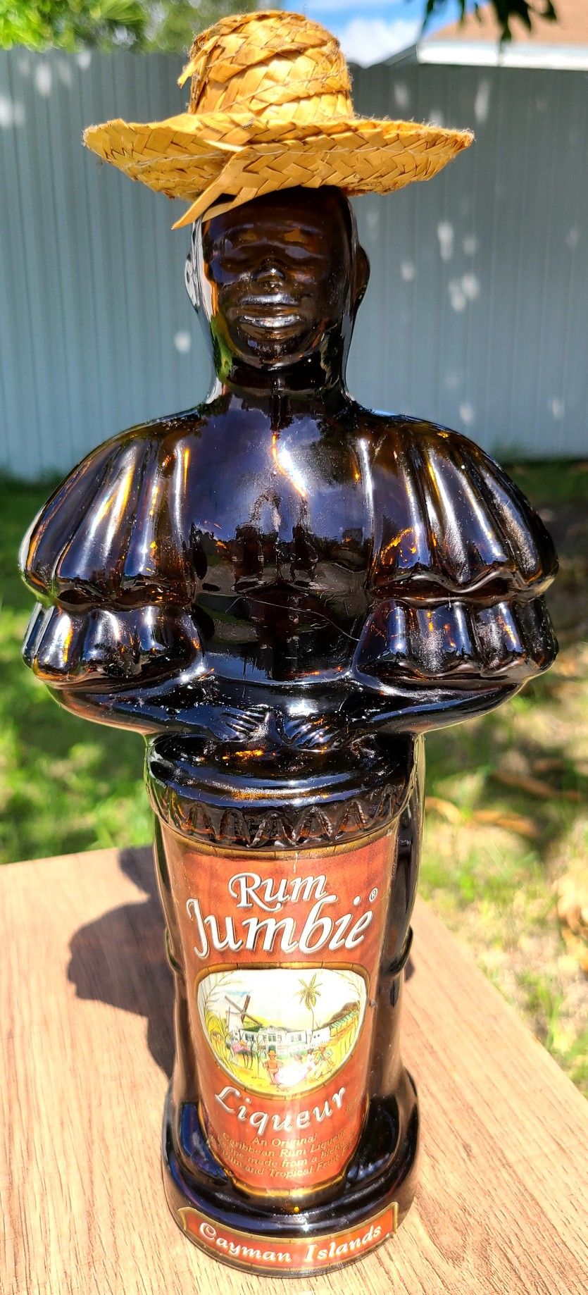 Vintage Rum Jumbie Liqueur Caribbean Cayman Island Empty Bottle