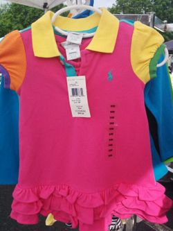 Brand new Toddler ralph lauren polo dress size 9 month