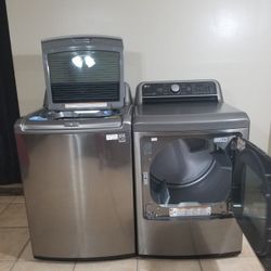 .Stainless steel LG washer And Electric Dryer Free Deliver And Install 6 Month warranty 
