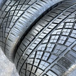 COMPLETE SET OF TIRES 225/45/R18 & 265/40/R18 CONTINENTAL EXTREME-CONTACT StaggerSet