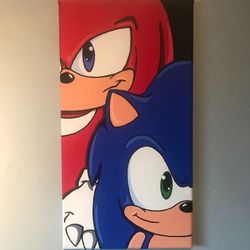 Sonic And Shadow Canvas Painting 