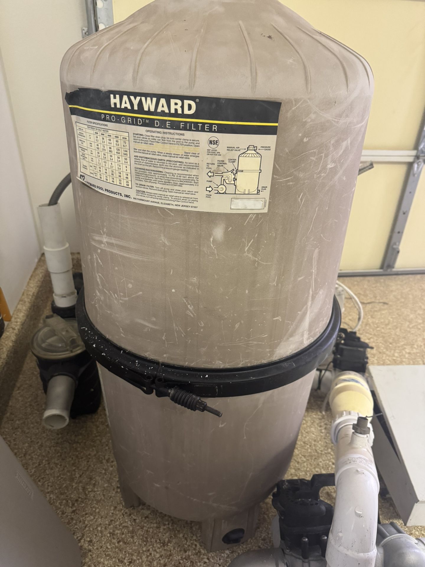 SWIMMING POOL FILTER + NEW CLAMP