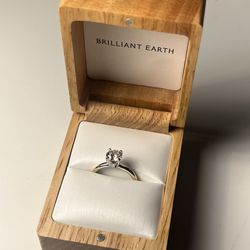 Final Price Drop 1.02ct Classic Diamond Engagement Ring VVS2 Super Ideal Cut 18K White Gold