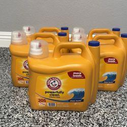 ARM & HAMMER Powerfully Clean Liquid Laundry Detergent Soap, Clean Burst, 200 fl oz, 205 Loads