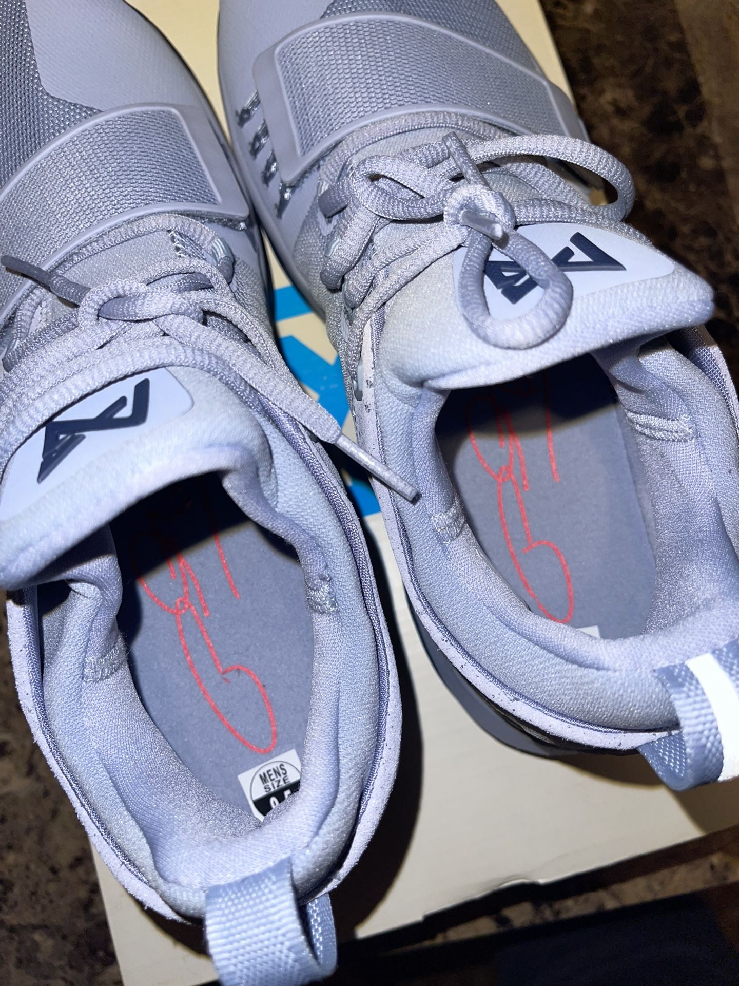 Paul george shoes mens silver sale
