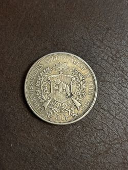 1885 Switzerland (Bern) Shooting Thaler 5 Franc