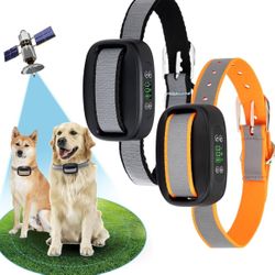 GPS Wireless Dog Fence for 2 Dogs,Electric Dog Fence for Outdoor,Adjustable Warning Strength, Rechargeable,Range 98-3281 ft,Pet Containment System