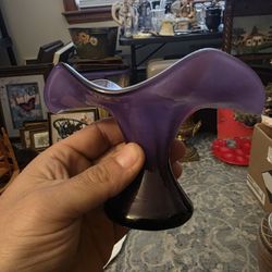Vintage Handblown Purple Art Glass 