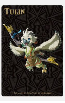 THE LEGEND OF ZELDA TEARS OF THE KINGDOM Card TW#1 No.06 Tulin BANDAI Japan