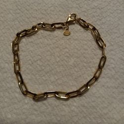 14k.gold. Paper Clip Bracelets.