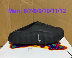 Nike mind 001 unisex slipper, black, new