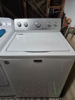 Maytag Centennial 4-cu ft High Efficiency Impeller Top-Load Washer (White)