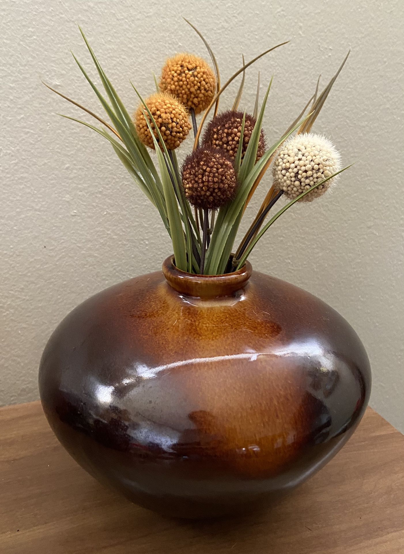 Brown Boho Ceramic Vase