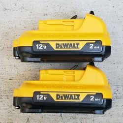 Dewalt 12v Batteries 2.0 Ah Brand New Price For Both 