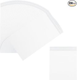 200 Pack Disposable Bedside Bags with Adhesive Bedside Trash Bags – 7x13" Leak-Proof Adhesive Biohazard Waste Disposal with Hospital-Grade Seals