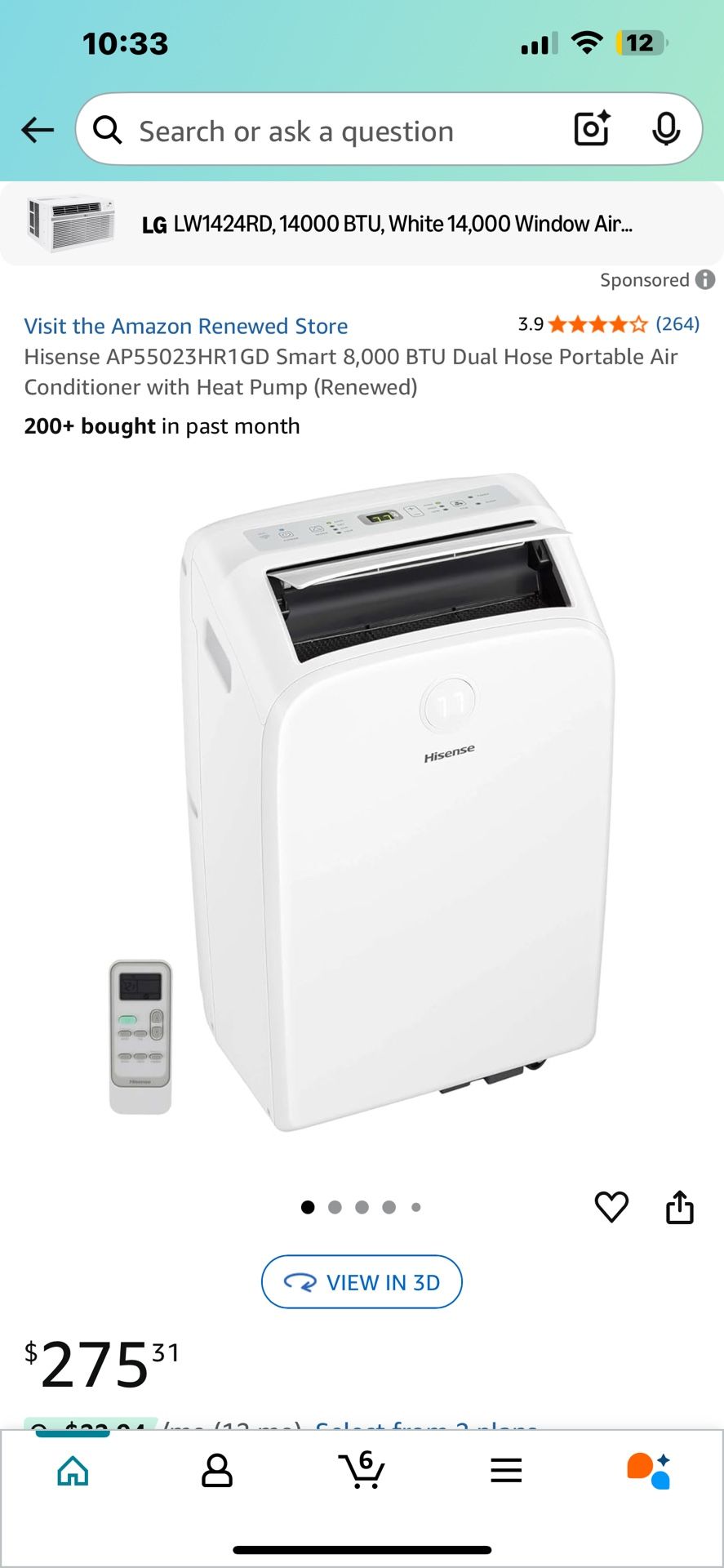 AC and Heater, Dual Hose