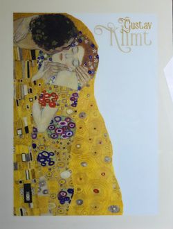Gustav Klimt The Kiss Framed Print