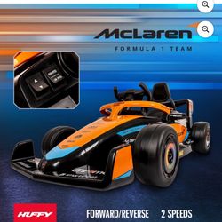 Huffy 12V McLaren Formula 1 Kids Ride-On Car with Remote Control, Ages 3–5, Black - One Unit