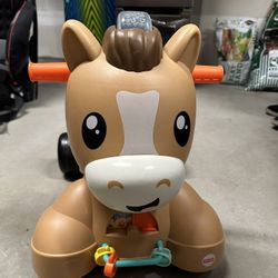 Fisher Price Baby Learning Toy, Walk Bounce & Ride Pony Musical Walker 