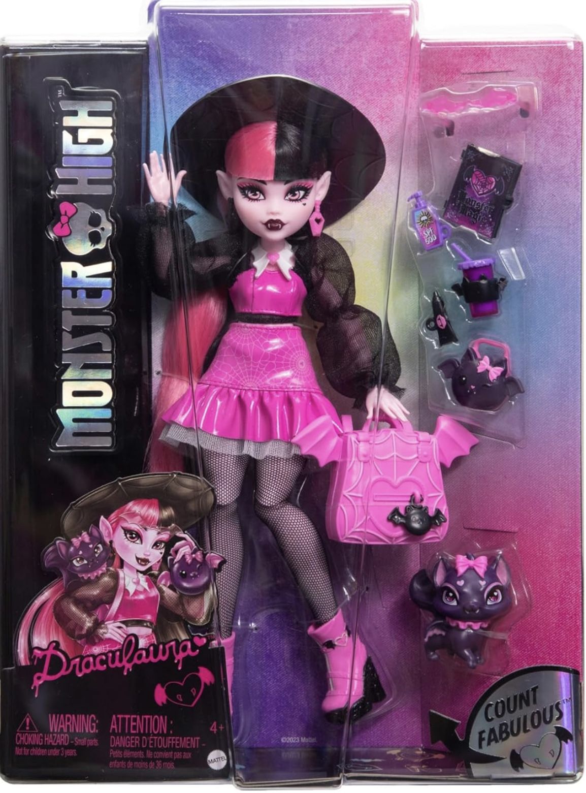 Monster High Core Refresh Draculaura with Count Fabulous G3 NEW!