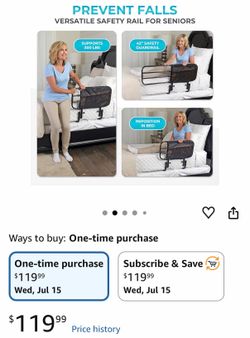 Bed Rail Adjustable with Storage Pouch