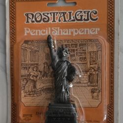Vintage Diecast Brass Figure Statue Of Liberty Pencil Sharpener 