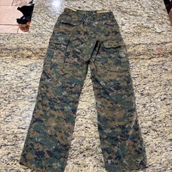 Men’s Sz Xtra Sm Reg Digital Camouflage Tru-Spec Pants W23-27in L40 Ins-29.5-32.5in