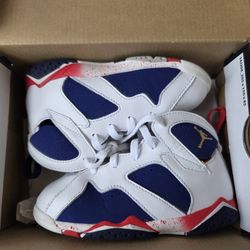 Jordan 7 Retro Olympic Toddler 304772-133 Size 9c