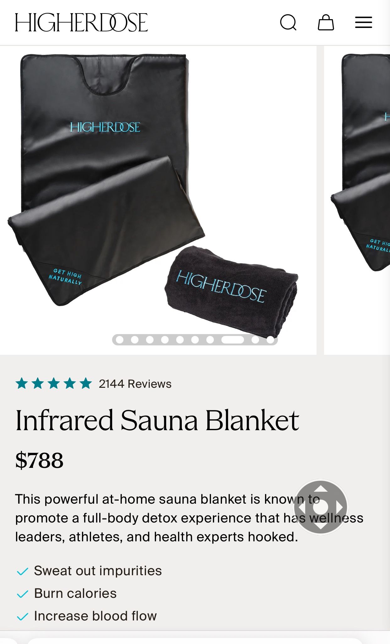 Higher Dose  Infrared Sauna Blanket