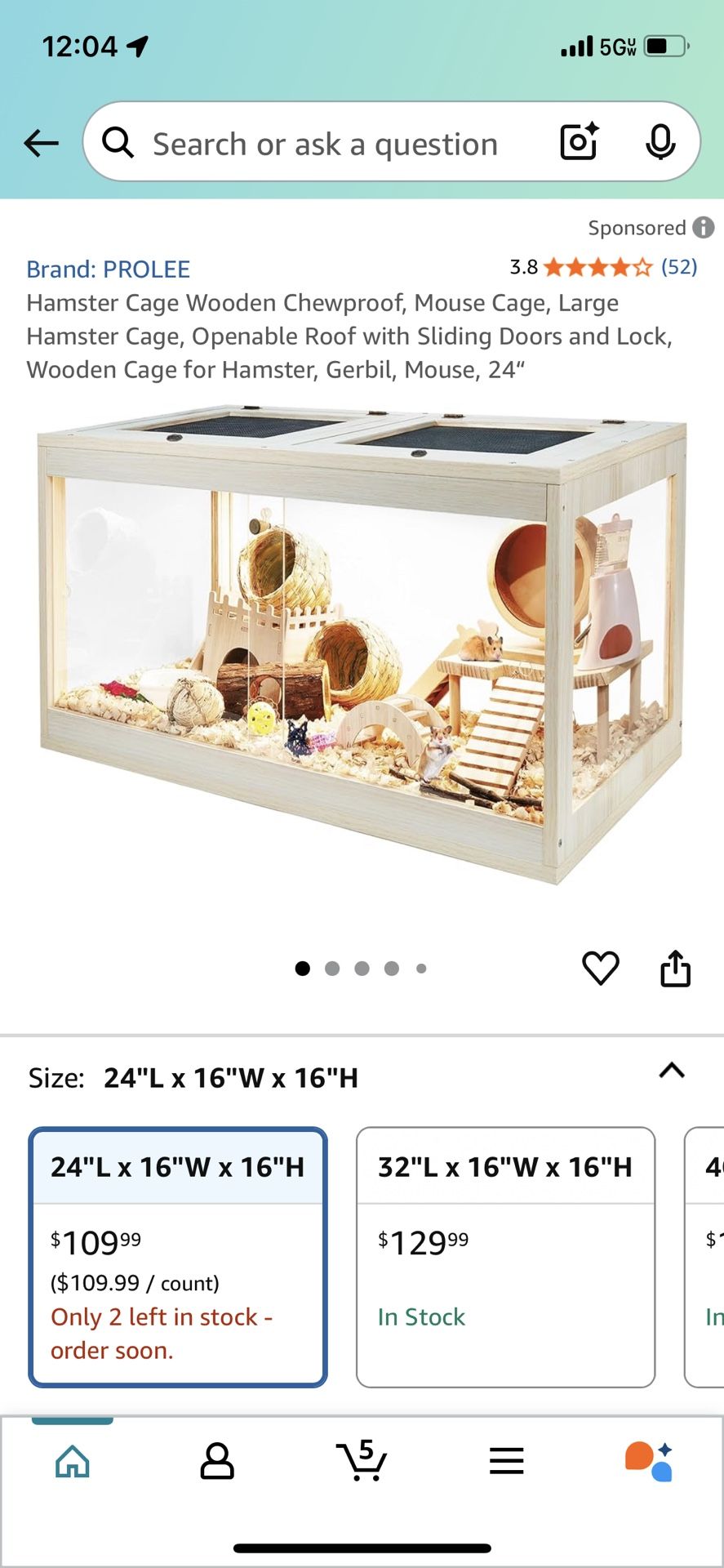 Wooden Cage For Small Pet
