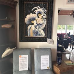 ✨ Unbreakable Legacy! The Angélique Collection: Authentic 18th-Century Guardian Painting + Her Two Sentinels of Rest!