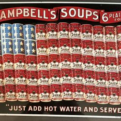 Campbells Soup Steel Plaque