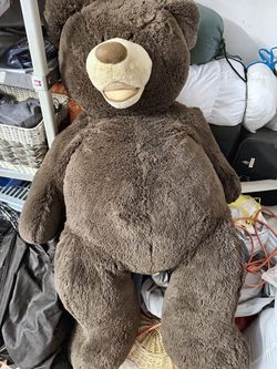 Giant Plush Teddy Bear - About 5 ft Tall