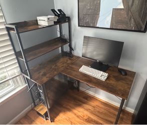 Wood/Metal Desk