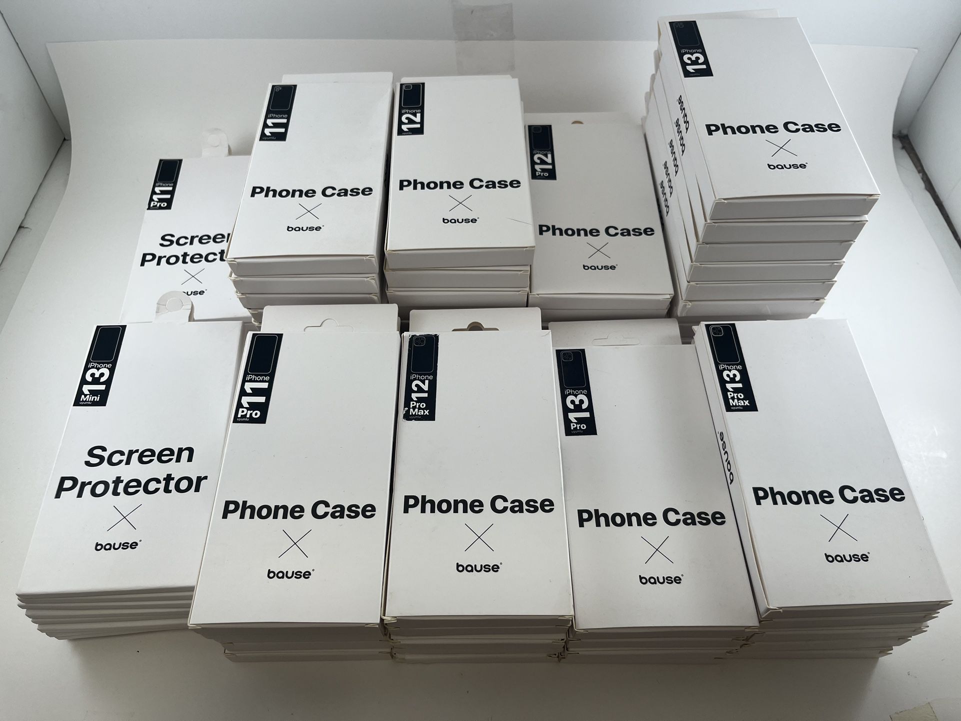 Bulk New iPhone Cases (60 Case) + Screen Protectors (15)
