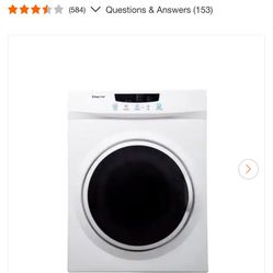 Magic Chef Compact 3.5 cu. ft. Electric Dryer in White