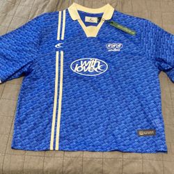 Scoffers Monogram Royal Blue Football T-Shirt