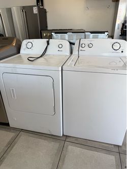 Amana gas  dryer and washer set